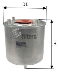 CLEAN FILTERS Топливный фильтр DN2715